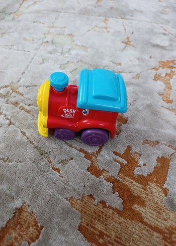 Renkli İtme Düğmeli Oyuncak Tren - Görsel 3