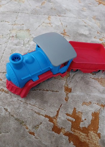 Renkli Mavi Oyuncak Tren Seti - Görsel 6