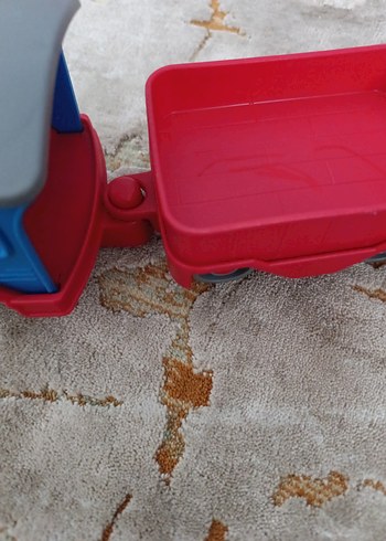 Renkli Mavi Oyuncak Tren Seti - Görsel 7