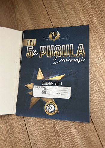  TYT 5'li Pusula Denemesi Sınav Kitabı