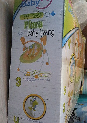 Pastel Mavi Bebek Salıncağı ve Sepeti - Görsel 8