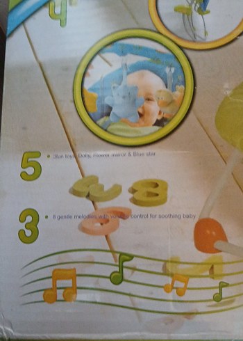 Pastel Mavi Bebek Salıncağı ve Sepeti - Görsel 9