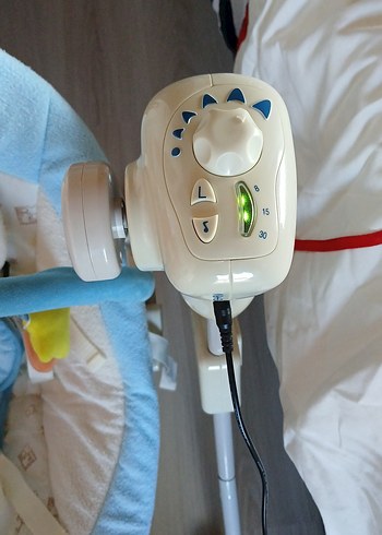 Pastel Mavi Bebek Salıncağı ve Sepeti - Görsel 5