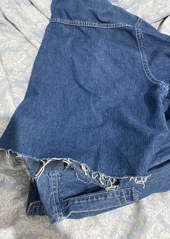 Trendyol & Milla Düğmeli Mavi Kadın Denim Ceket