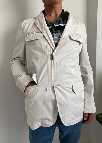 Beymen Kığılı Regular Fit Beyaz Keten Erkek Ceket