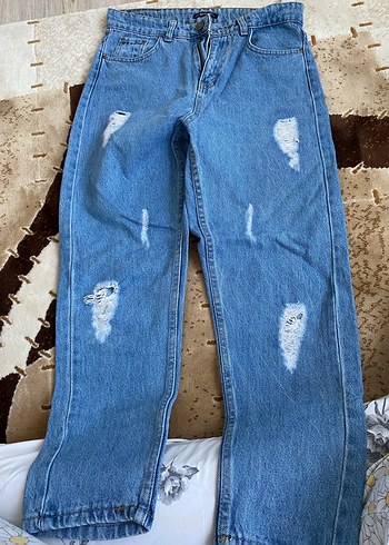 Kadın Mavi Kot Pantolon