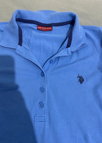 m Beden Mavi Polo yaka Tişört