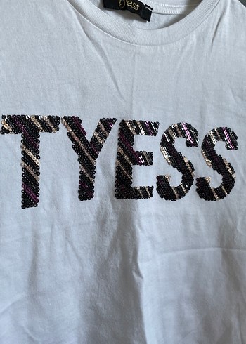 Beyaz Mini Baskılı çocuk tişört - Görsel 2