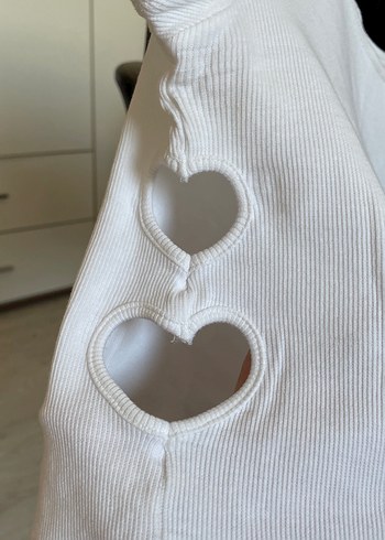 Kız Çocuk Beyaz Kısa Kollu Baskılı Tişört - Görsel 2