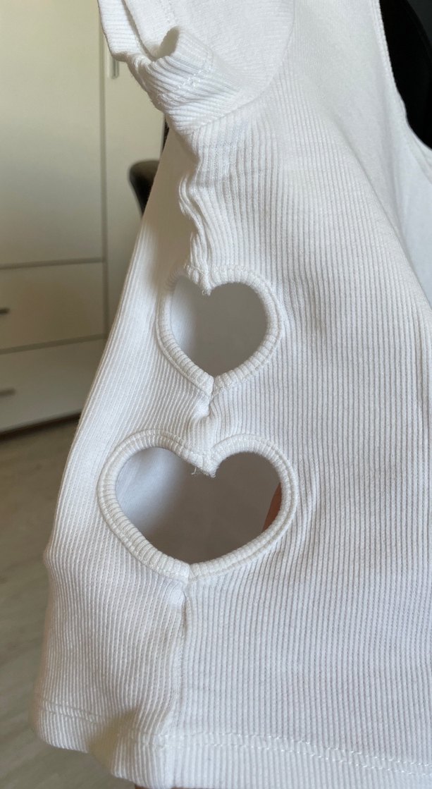 Kız Çocuk Beyaz Kısa Kollu Baskılı Tişört - Görsel 2