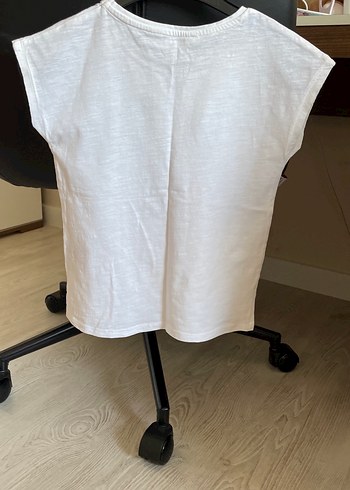 Beyaz Baskılı Kız Çocuk Tişört(4-6 yaş ) - Görsel 2