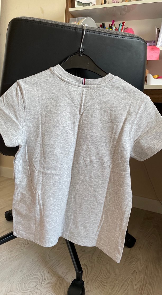 Kız Çocuk Gri Kısa Kollu Payetli Tişört(140cm) - Görsel 4