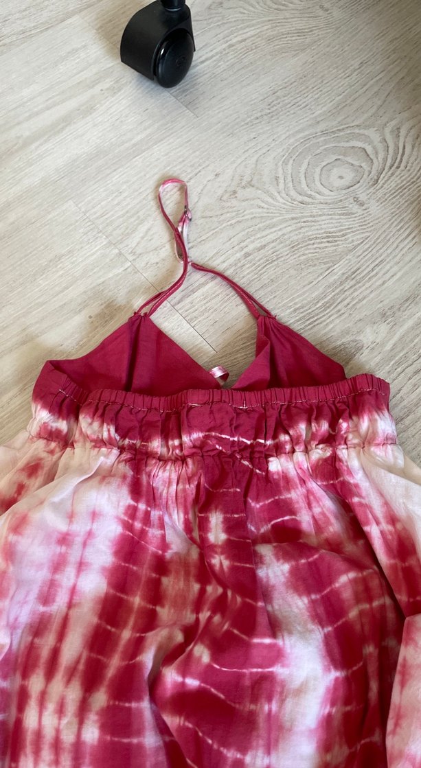 Pembe Bağcıklı Bohem Kız Elbisesi(116cm) - Görsel 2