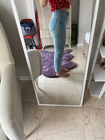 34 Beden mavi Renk Pantolon milla