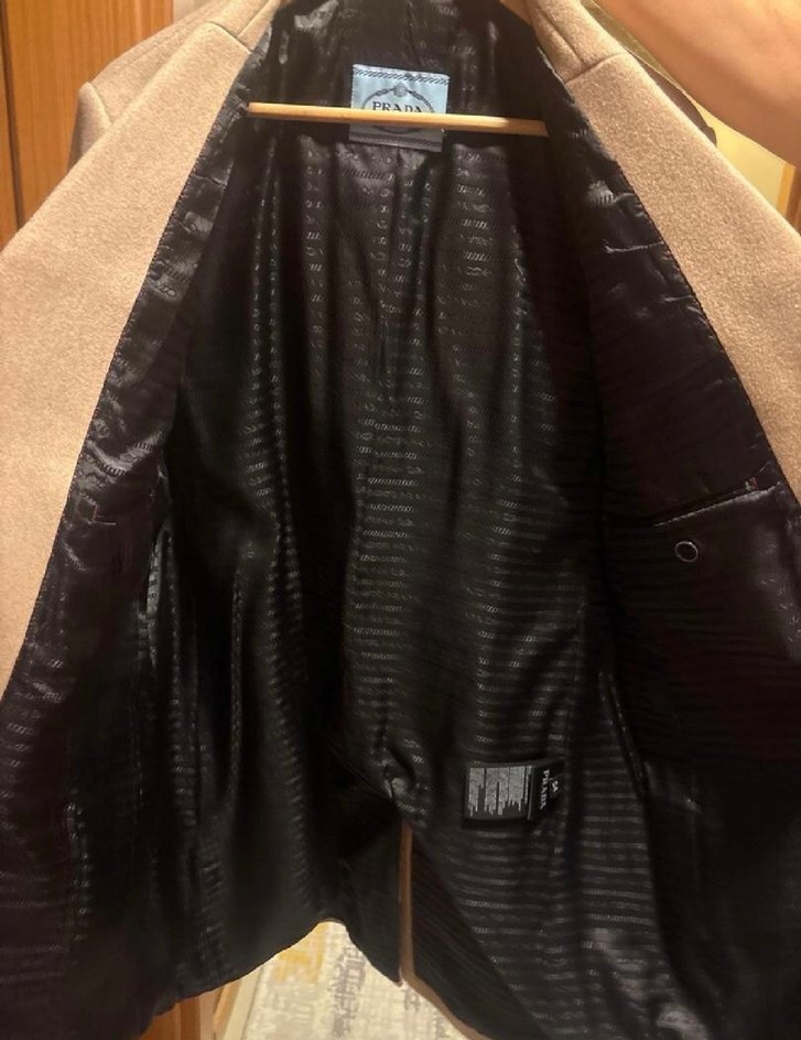 Orijinal Prada Kaşe Palto Az Kullanılmış - Görsel 3