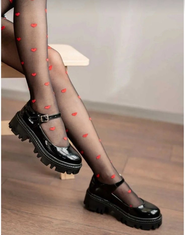 Kadın Siyah Gotik Platform Topuklu Ayakkabı - Görsel 4