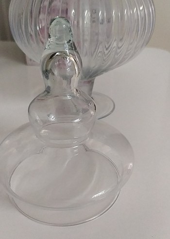 Beden Kapaklı Şeffaf Cam drajelik