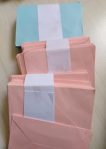 Pastel Renkli Zarflar Paketi