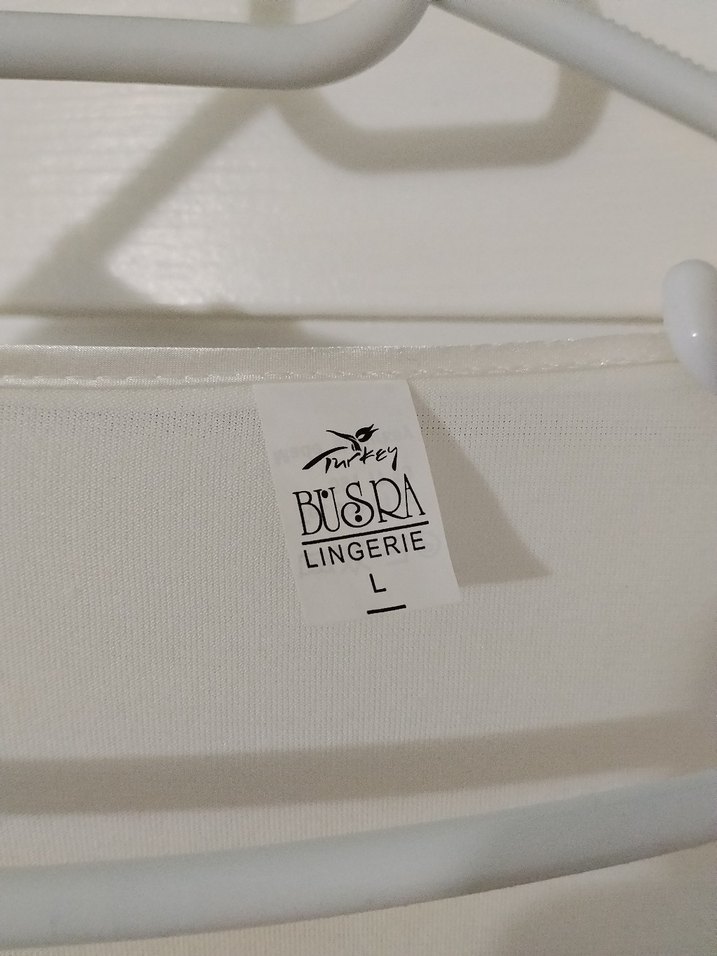 Uzun Beyaz Bohem Kadın Sabahlık - Görsel 5