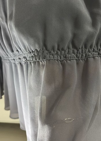 Gri Pilili Uzun Kollu Bluz - Görsel 4