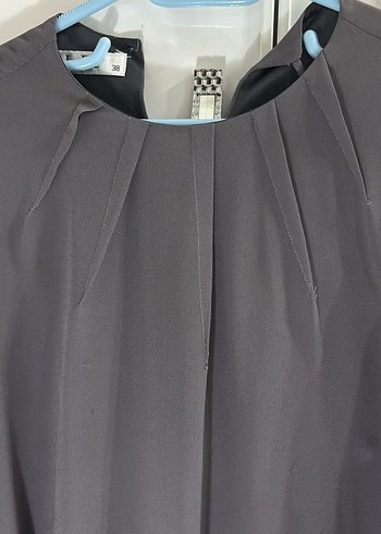 Gri Pilili Uzun Kollu Bluz - Görsel 5