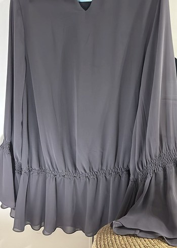 Gri Pilili Uzun Kollu Bluz - Görsel 7