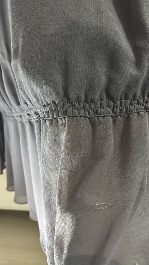 Gri Pilili Uzun Kollu Bluz - Görsel 4