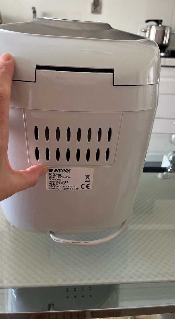 Arçelik Ekmekçim Beyaz Gri Ekmek ve Yoğurt Yapma Makinesi - Görsel 4