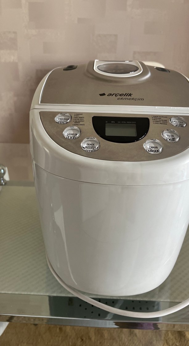Arçelik Ekmekçim Beyaz Gri Ekmek ve Yoğurt Yapma Makinesi - Görsel 2