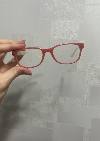 Şeffaf Krem Detaylı Kırmızı Kadın Gözlük - Görsel 5