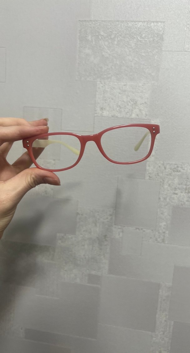 Şeffaf Krem Detaylı Kırmızı Kadın Gözlük - Görsel 5