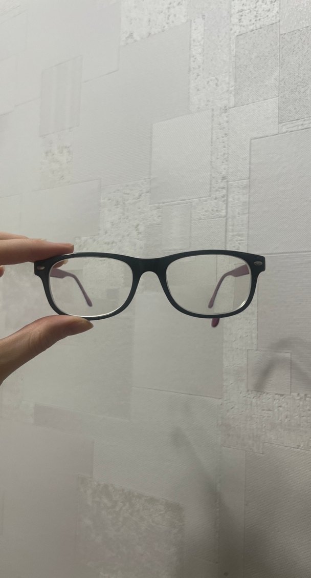 Pembe Siyah Elastik Kadın Gözlüğü - Görsel 4