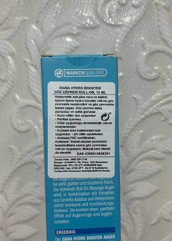 ISANA Hydro Booster Göz Roll-On - Görsel 2