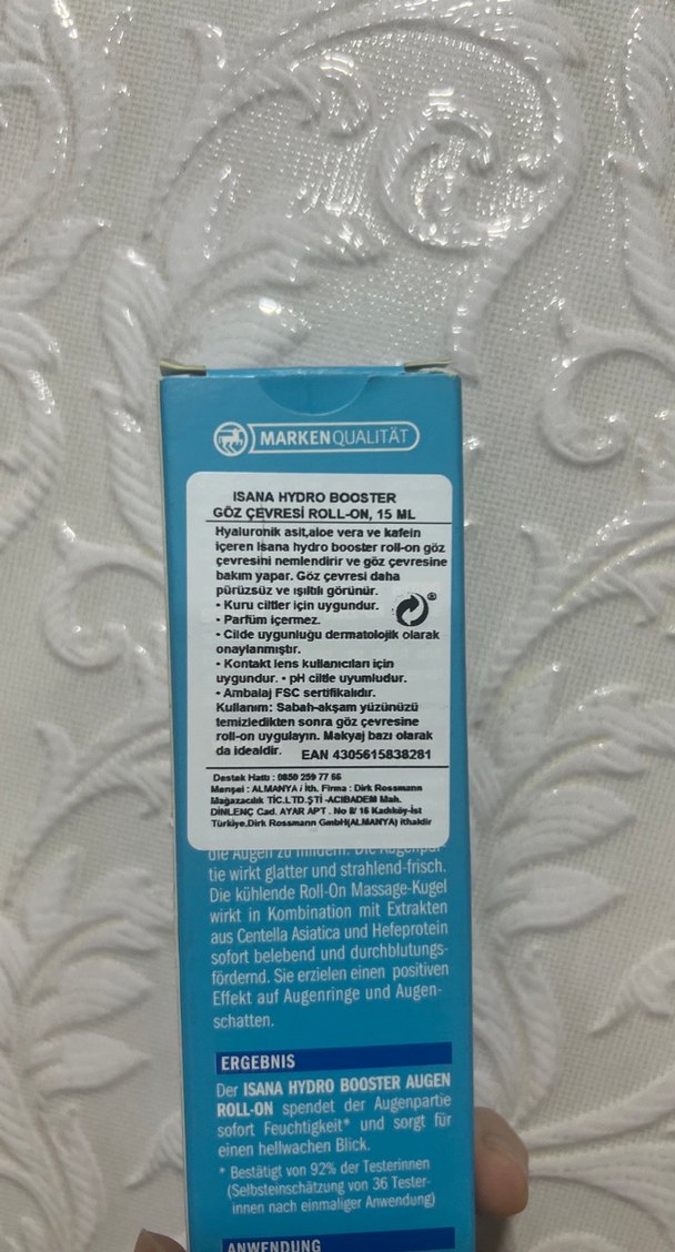 ISANA Hydro Booster Göz Roll-On - Görsel 2