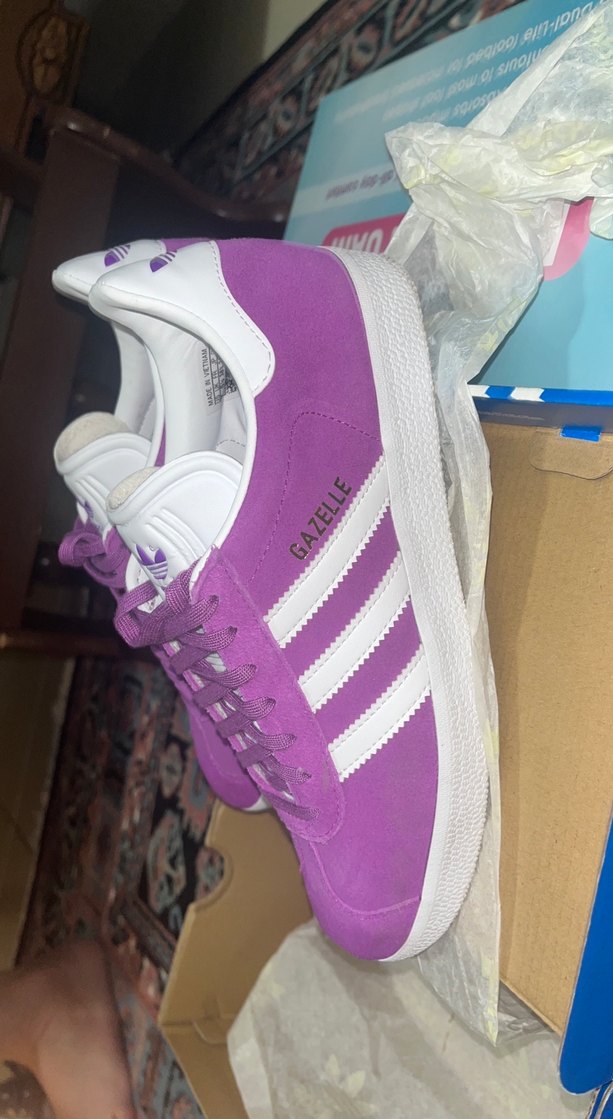 Mor Adidas Gazelle Laced Spor Ayakkabı - Görsel 3