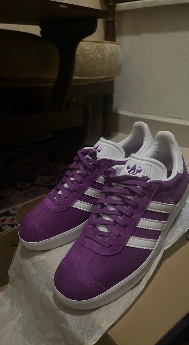 Mor Adidas Gazelle Laced Spor Ayakkabı - Görsel 2