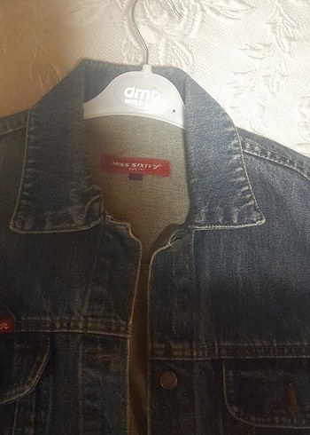 Düğmeli Mavi Kadın Denim Ceket - Görsel 3