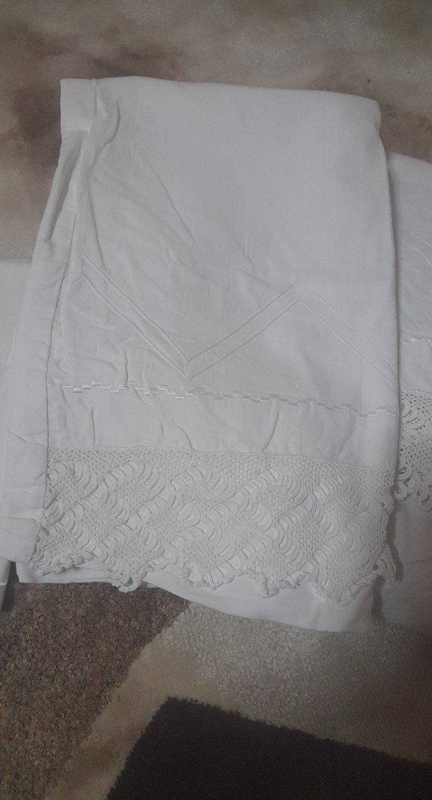 İşlemeli Beyaz Nevresim Takımı - Görsel 2