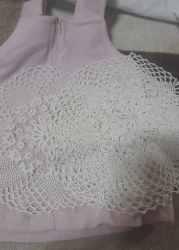 Beyaz El Örgüsü Dantel Masa Örtüsü - Görsel 3