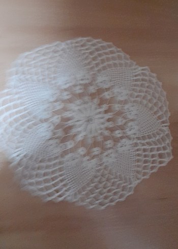 Beyaz El Örgüsü Dantel Masa Örtüsü - Görsel 4