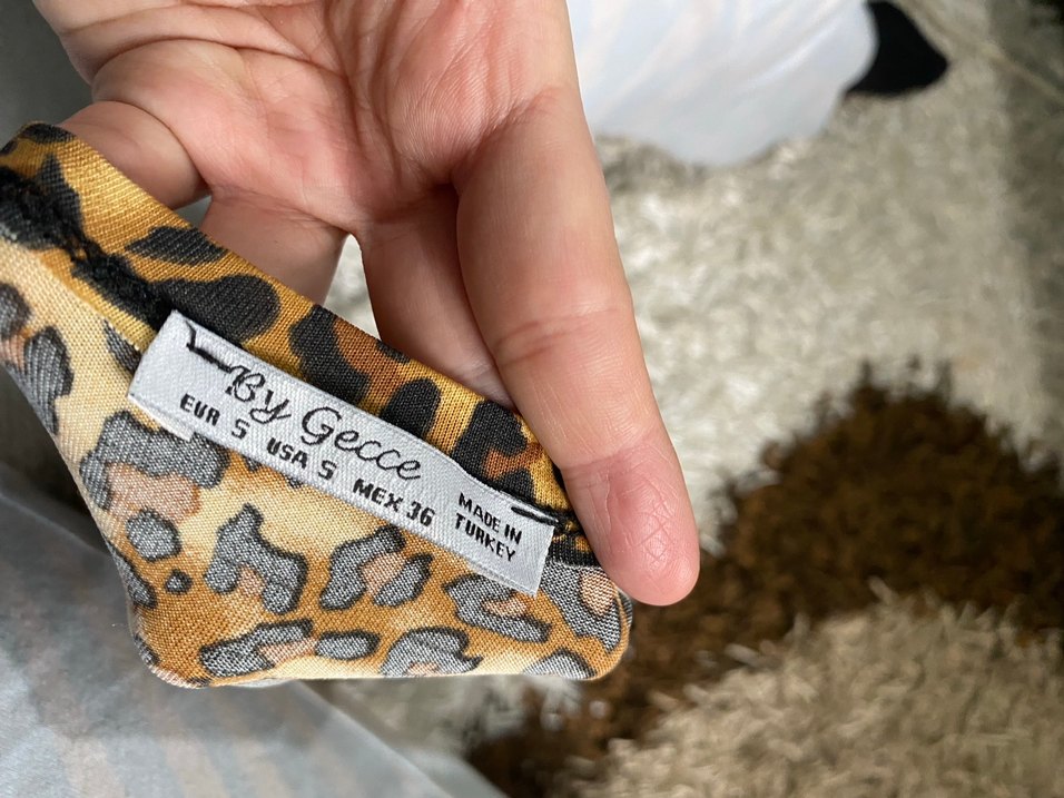 Kahverengi Leopar Desenli crop - Görsel 2