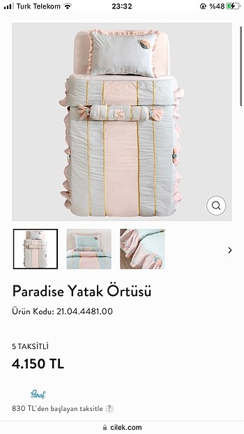 Beden Çilek paradise yatak örtüsü