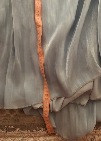 For costume marka Mavi Drapeli Straplez Abiye Elbise - Görsel 9