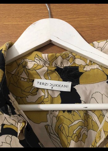 Terzi dükkanı Sarı Desenli Uzun Bohem Elbise - Görsel 3