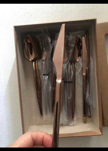 Mudo Concept 18 Parça bakır renkÇatal Kaşık Bıçak Seti - Görsel 3