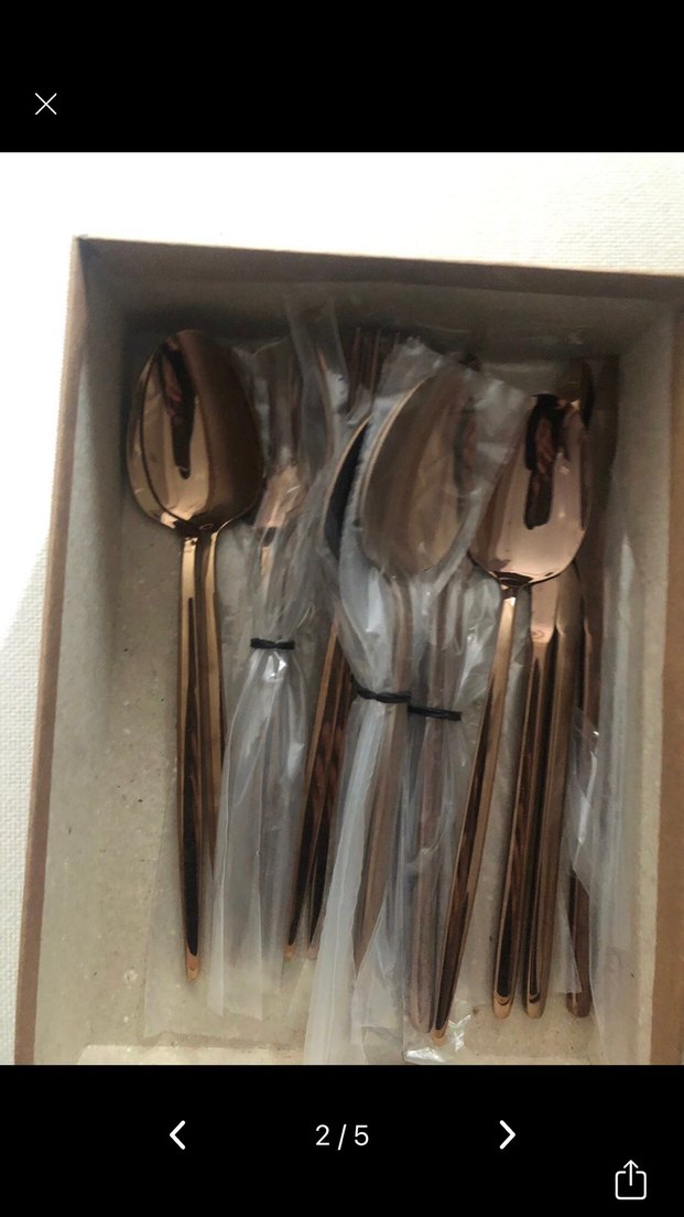 Mudo Concept 18 Parça bakır renkÇatal Kaşık Bıçak Seti - Görsel 2