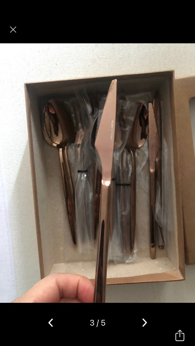 Mudo Concept 18 Parça bakır renkÇatal Kaşık Bıçak Seti - Görsel 3