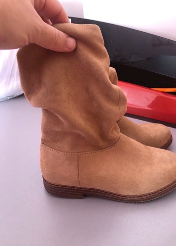 Bej Süet çocuk botu - Görsel 5