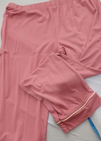LC Waikiki Pembe Midi Boy Rahat Kesim Kadın Pijama Üst alt takım