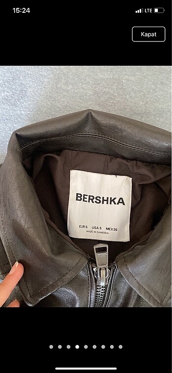 s Beden kahverengi Renk bershka dad fit ceket